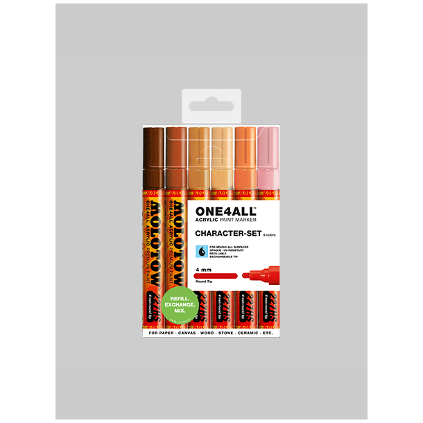Molotow One4All 227hs 6.stk - 4mm KIit Charater