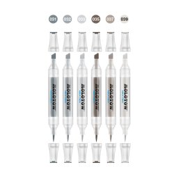 Molotow Aqua Twin Set - Grey 2 (6STK)