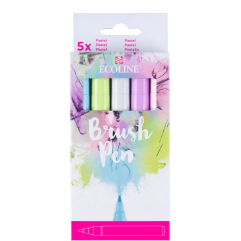 Ecoline Brush Pen set Pastel | 5 colours