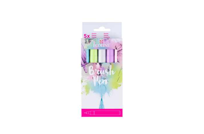 Ecoline Brush Pen set Pastel | 5 colours