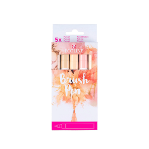 Ecoline Brush Pen set Portrait | 5 colours