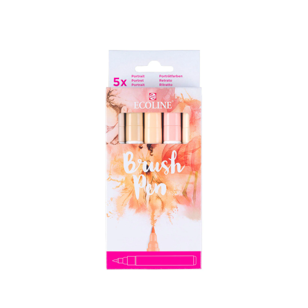 Ecoline Brush Pen set Portrait | 5 colours