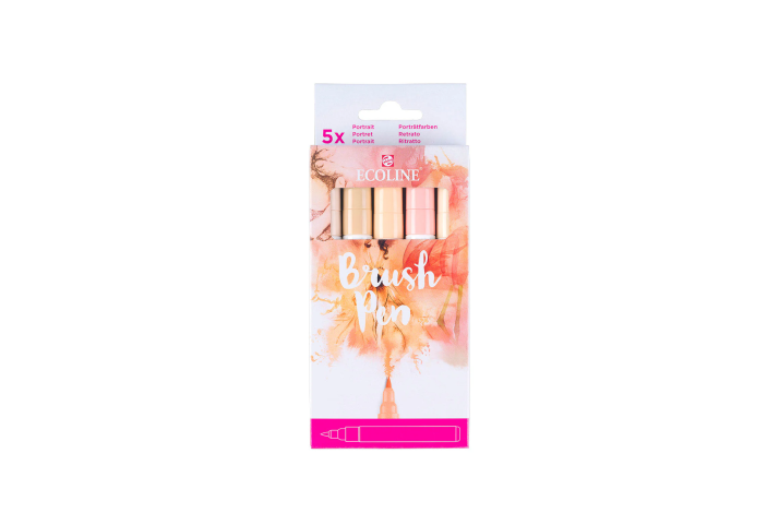 Ecoline Brush Pen set Portrait | 5 colours