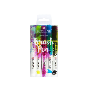 Ecoline Brush Pen set Primary | 5 colours