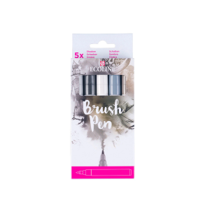 Ecoline Brush Pen set Shadow | 5 Colours