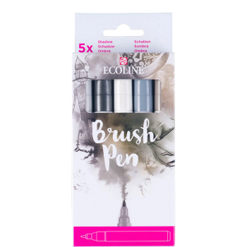 Ecoline Brush Pen set Shadow | 5 Colours