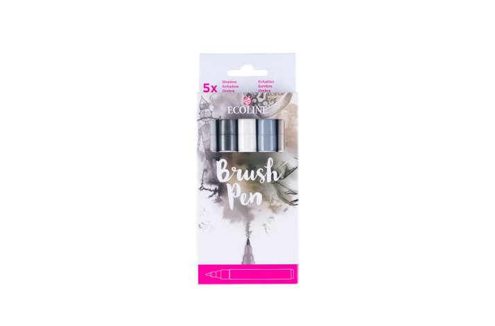 Ecoline Brush Pen set Shadow | 5 Colours