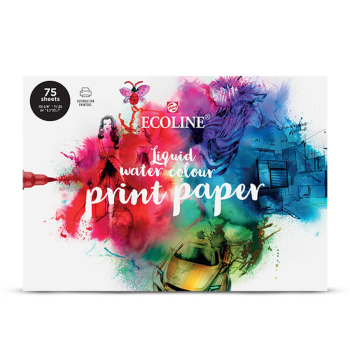 Ecoline Watercolour Printer Paper | 21 x 29.7 cm (A4), 150 g/m�, 75 sheets