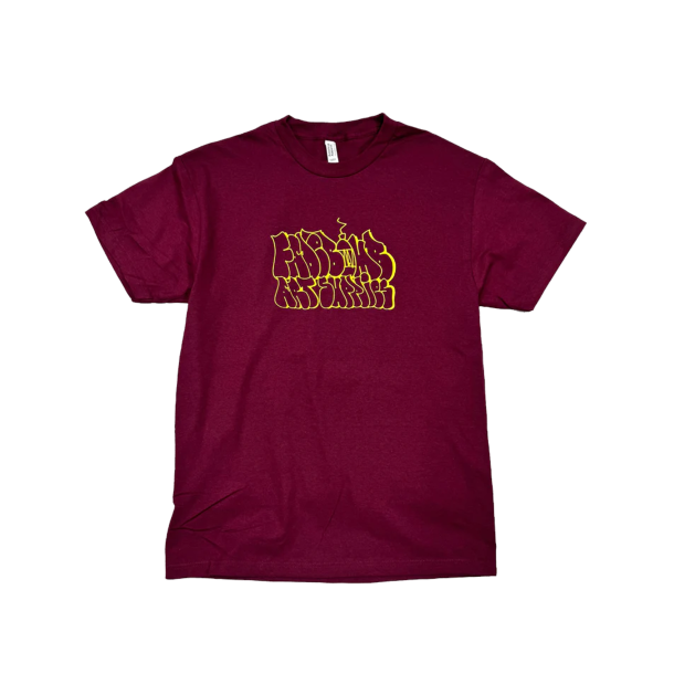 Fadebomb Logo Tee | Ader throwup Burgundy