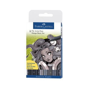 Pitt Artist Pens 8stk  - Manga basic set