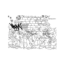 Graffiti Coloring Book Malebog | Vol. 1