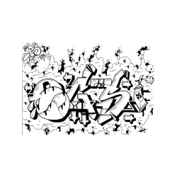 Graffiti Coloring Book Malebog | Vol. 1