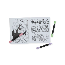  Graffiti Style Coloring Book Malebog