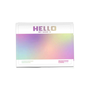 MONTANA HELLO-GRAM STICKER - NON-EGGSHELL