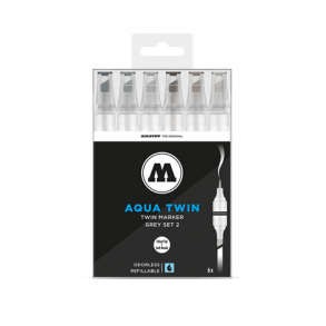 Molotow Aqua Twin Set - Grey 2 (6STK)