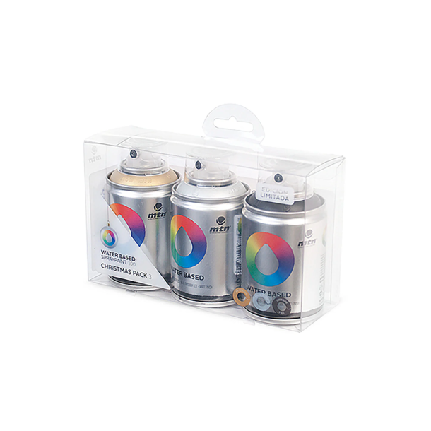 MTN Water Based 100ml Pack Spraymaling - 3 stk Christmas Pack