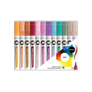 Molotow Aqua Color Brush Basic Set 1, 12stk