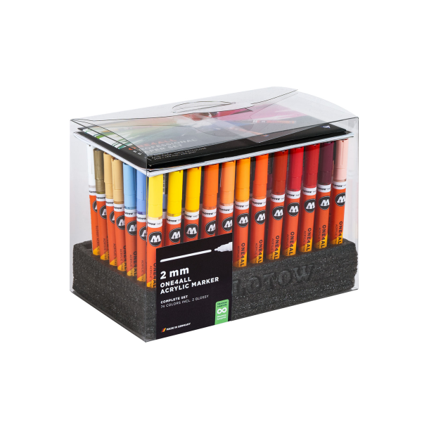 Molotow ONE4ALL 127HS Display 74 Set Complete