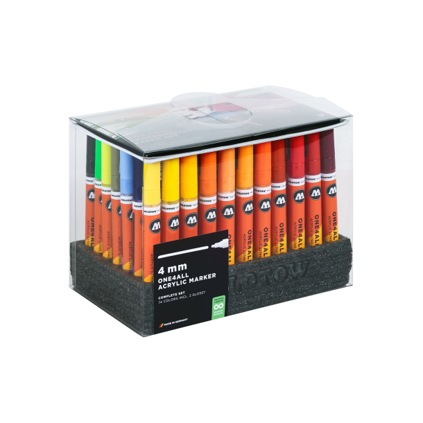 Molotow ONE4ALL 227HS Display 74 Set Complete