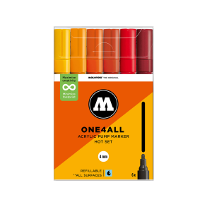 Molotow One4All 227hs Hot Set - 4mm 6.Stk