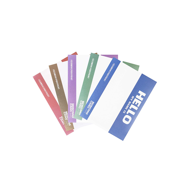 Hello My Name Is Stickers Metallic, 100stk