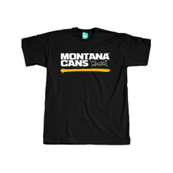 Montana T-Shirts - Typo+Logo Underline Black Yellow