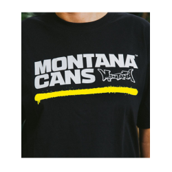 Montana T-Shirts - Typo+Logo Underline Black Yellow