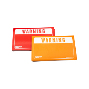 Montana Warning Sticker Pack - Red/Yellow