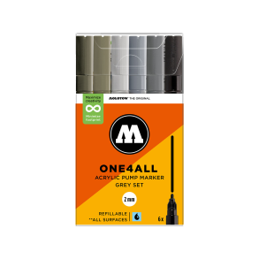 ONE4ALL 127HS Grey Set 2mm - 6stk