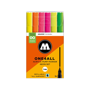 ONE4ALL 127HS Neon Set 2mm - 6stk