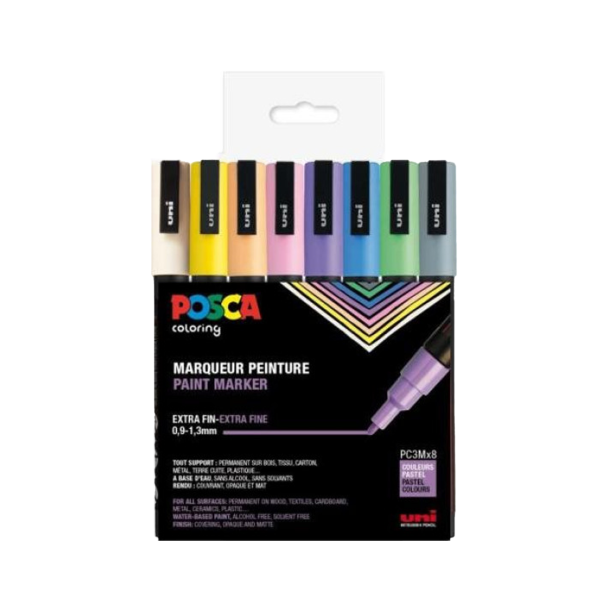 Posca Corner Etui Pc3M-8stk Pastel