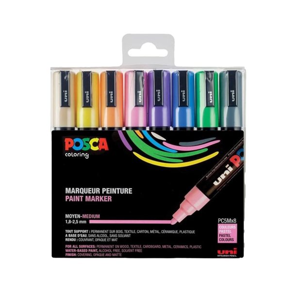 Posca Corner Etui Pc5M-8stk Pastel