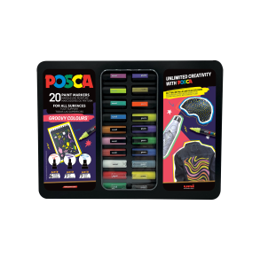 Posca Metal Box | Groovy Colours