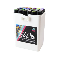 Toki Marker Fader 24er Set - City