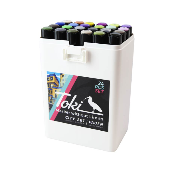 Toki Marker Fader 24er Set - City