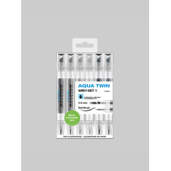 MOLOTOW AQUA TWIN SET GREY 1 (6STK)