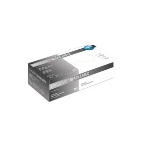 Unigloves Black Latex handsker 100stk