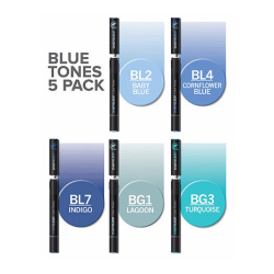 CHAMELEON MARKERS 5.STK BLUE TONES