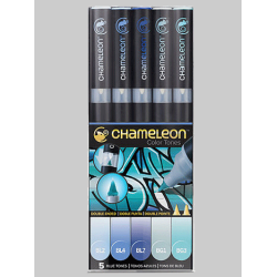 CHAMELEON MARKERS 5.STK BLUE TONES