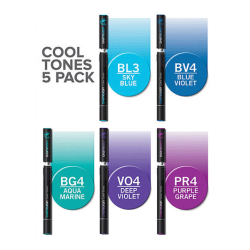 CHAMELEON MARKERS 5.STK COOL TONES