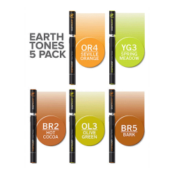 CHAMELEON MARKERS 5.STK EARTH TONES