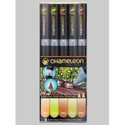 CHAMELEON MARKERS 5.STK EARTH TONES
