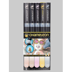 CHAMELEON MARKERS 5.STK PASTEL TONES