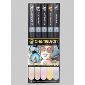 CHAMELEON MARKERS 5.STK PASTEL TONES