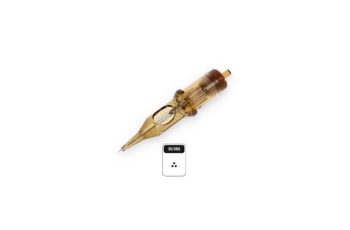 20 stk Kwadron Cartridges 0.35mm Long Taper - Round Shader