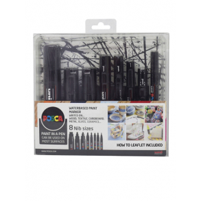 Posca Marker 8 Nib Sizes Sort