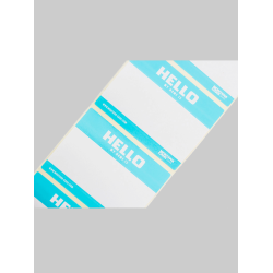 Montana HELLO MY NAME Roll of Stickers 500stk 