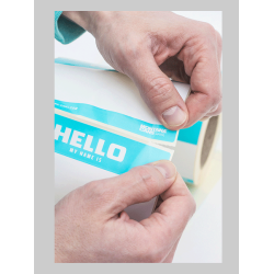 Montana HELLO MY NAME Roll of Stickers 500stk 