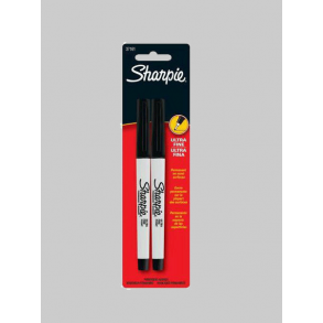 Sharpie Ultrafine Black 2 stk