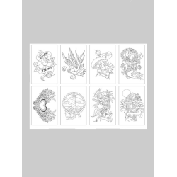 Chameleon color cards Tattoo 16 kort/pakke